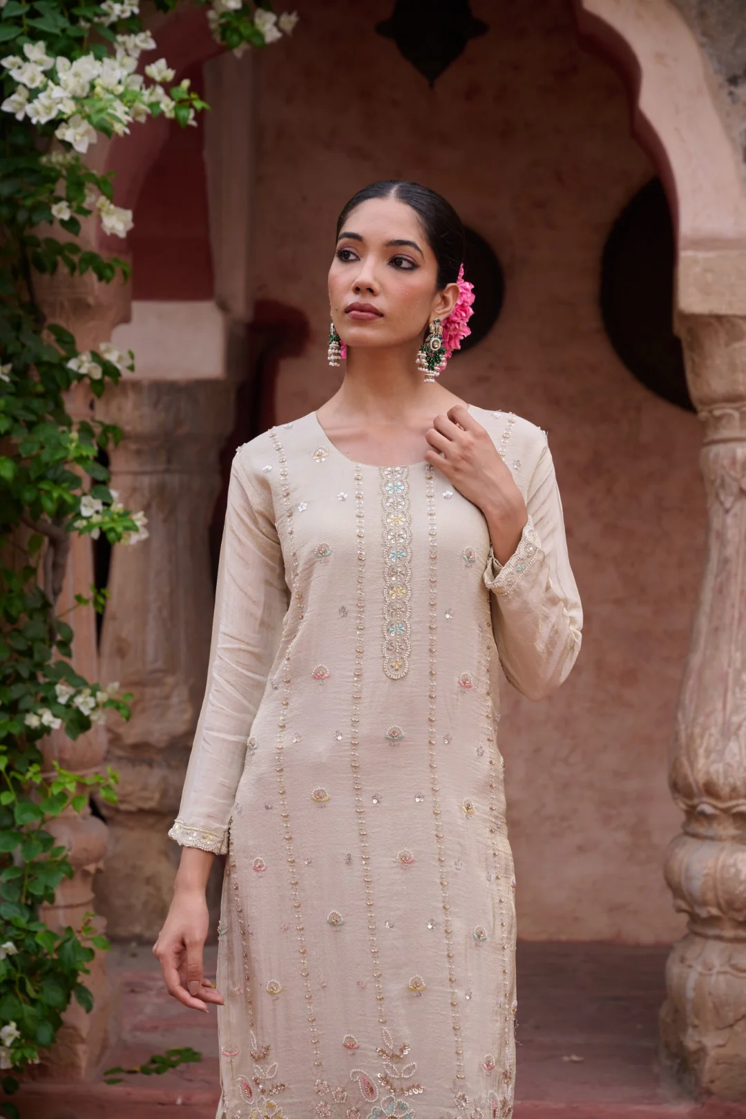 Gaurisha Daisy Full work Premium Suit Set - Image 10