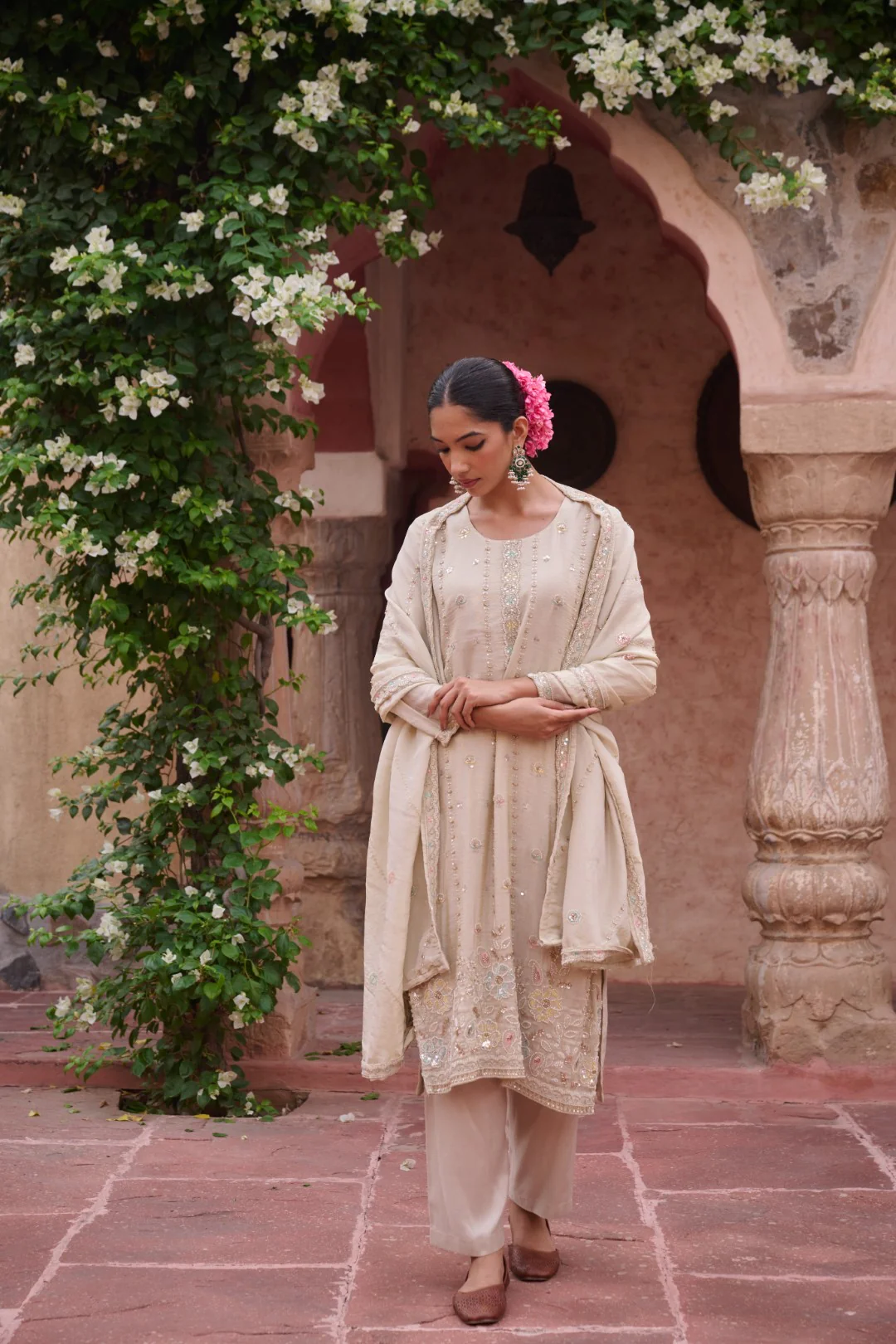 Gaurisha Daisy Full work Premium Suit Set - Image 6