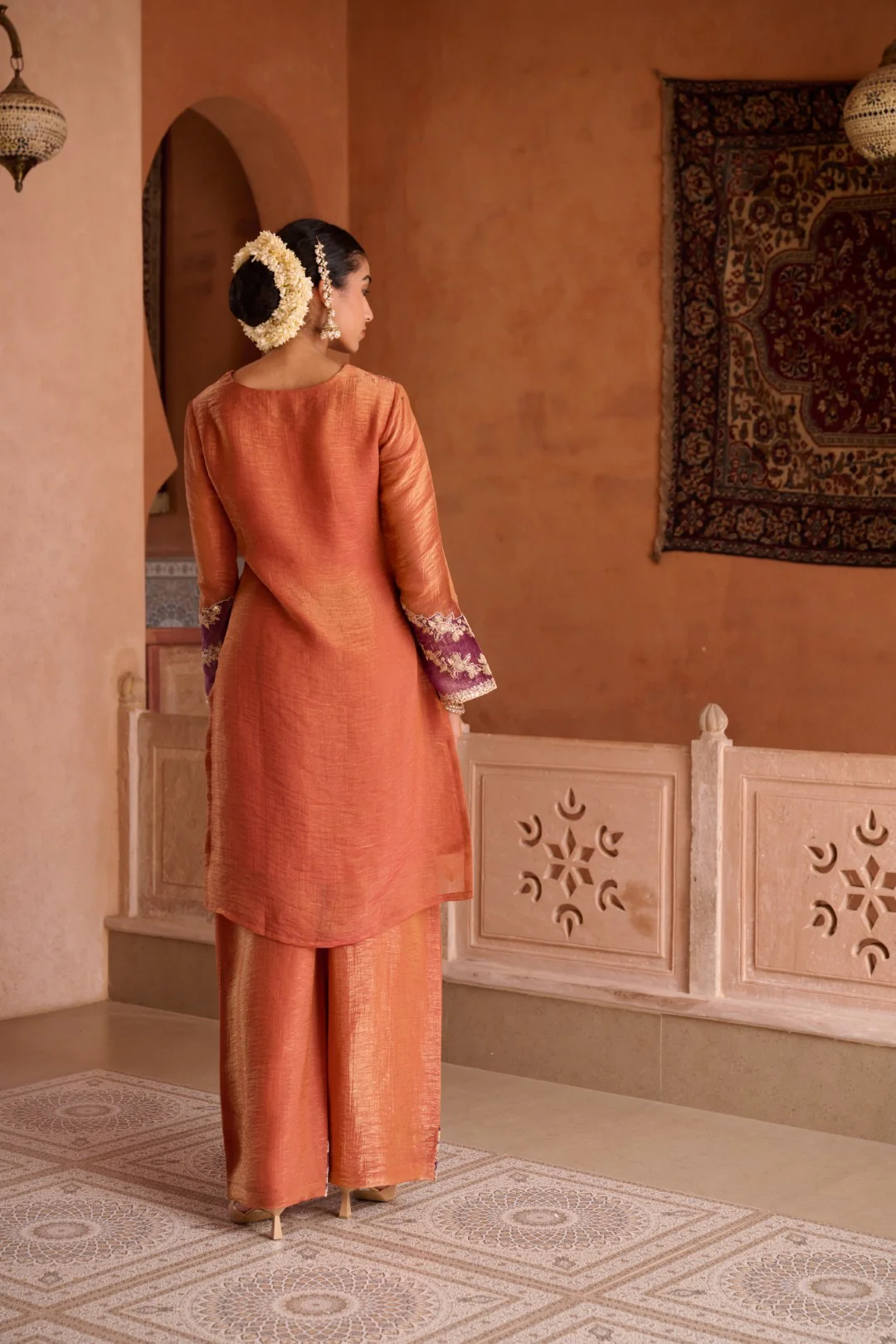 Gaurisha Rust full work premium suit set - Image 10