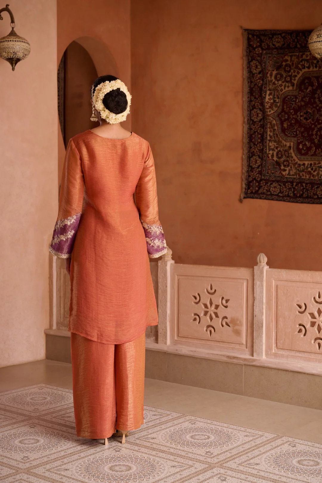 Gaurisha Rust full work premium suit set - Image 11
