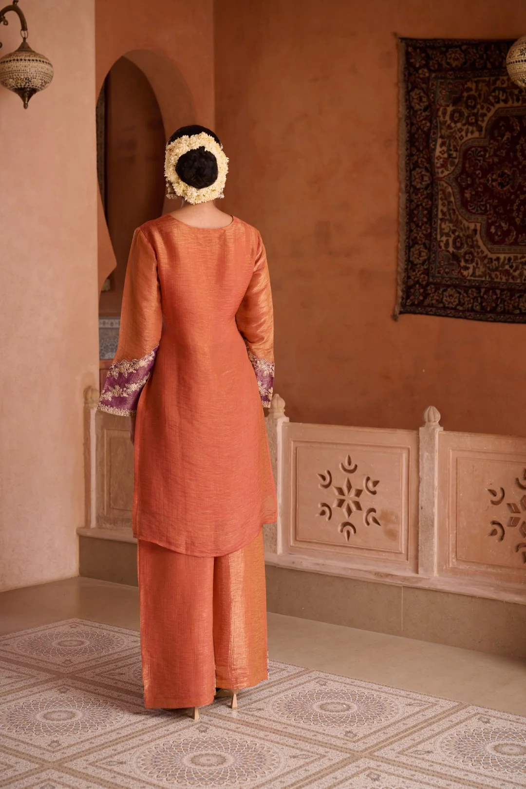 Gaurisha Rust full work premium suit set - Image 12