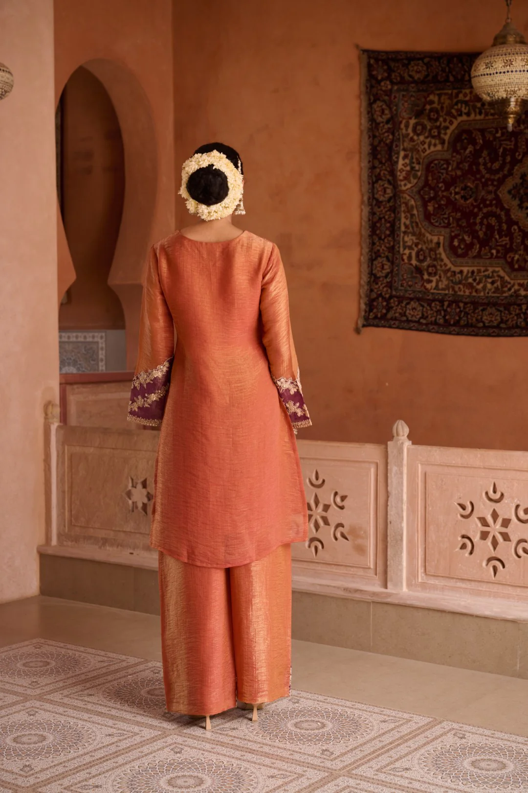 Gaurisha Rust full work premium suit set - Image 14