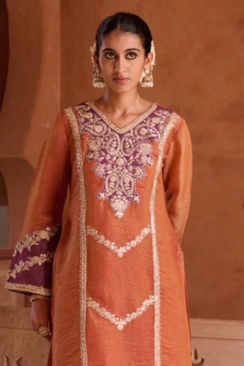 Gaurisha Rust full work premium suit set - Image 2
