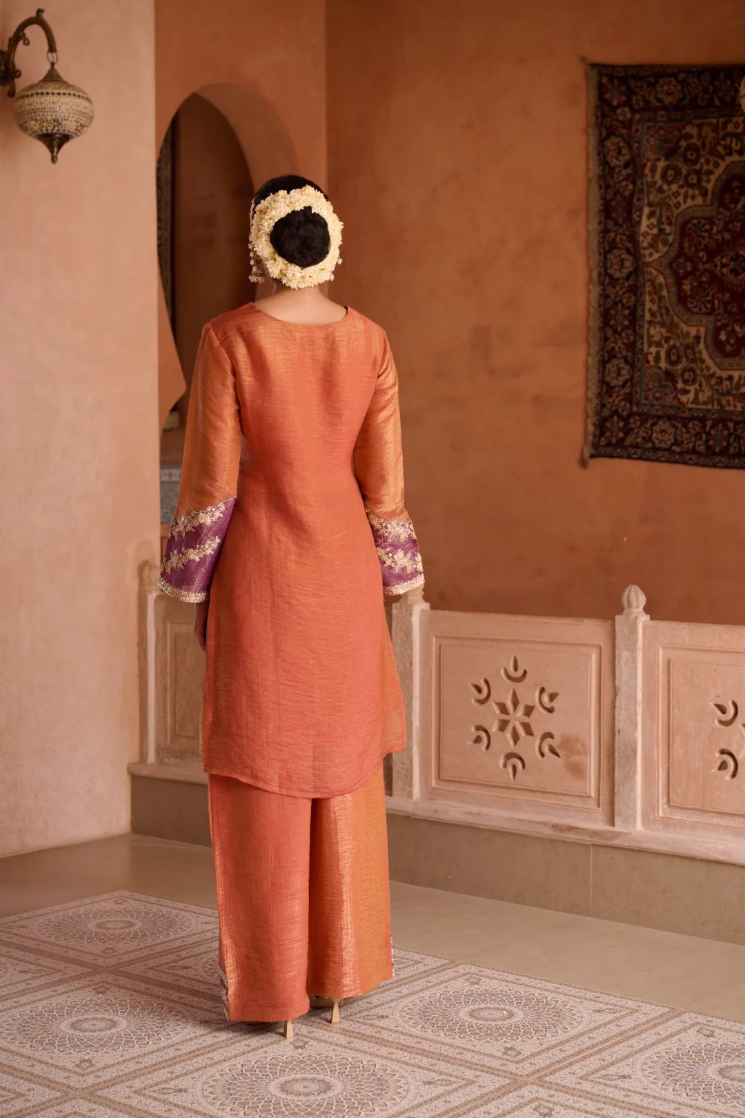 Gaurisha Rust full work premium suit set - Image 3