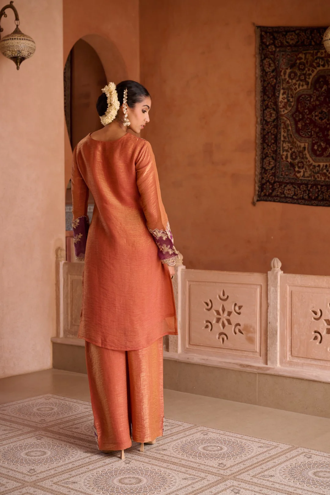Gaurisha Rust full work premium suit set - Image 9
