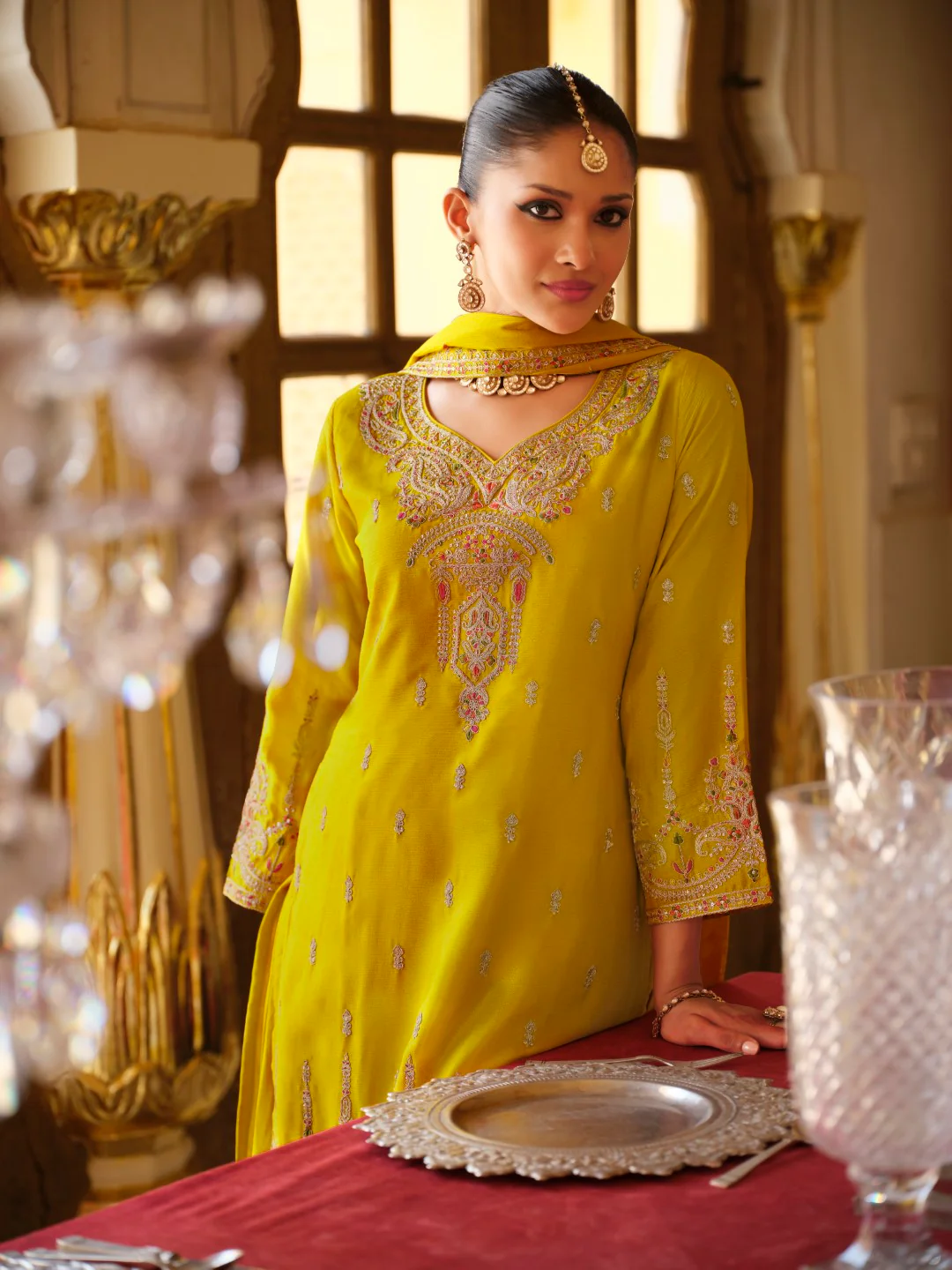 Biswas Amber Full Work Gharara Set - Image 3