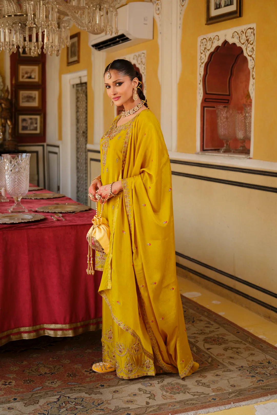 Biswas Amber Full Work Gharara Set - Image 4