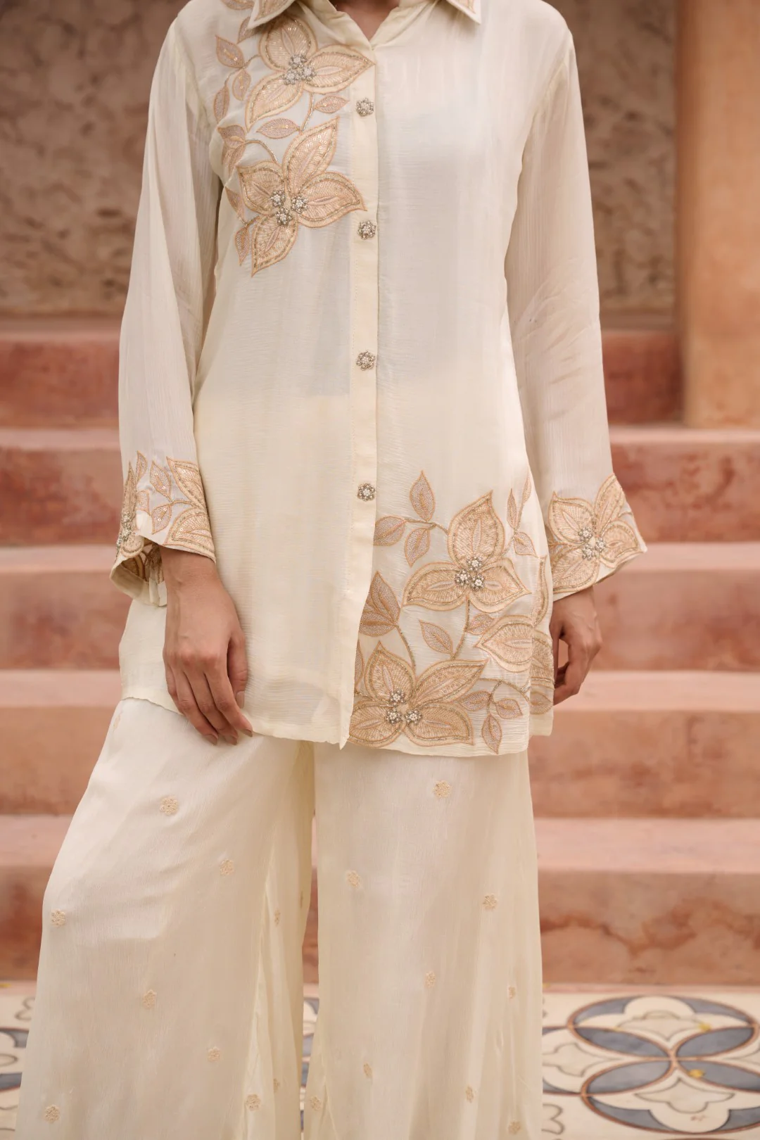 Sangini Dove Work Premium Co-ord Set - Image 15