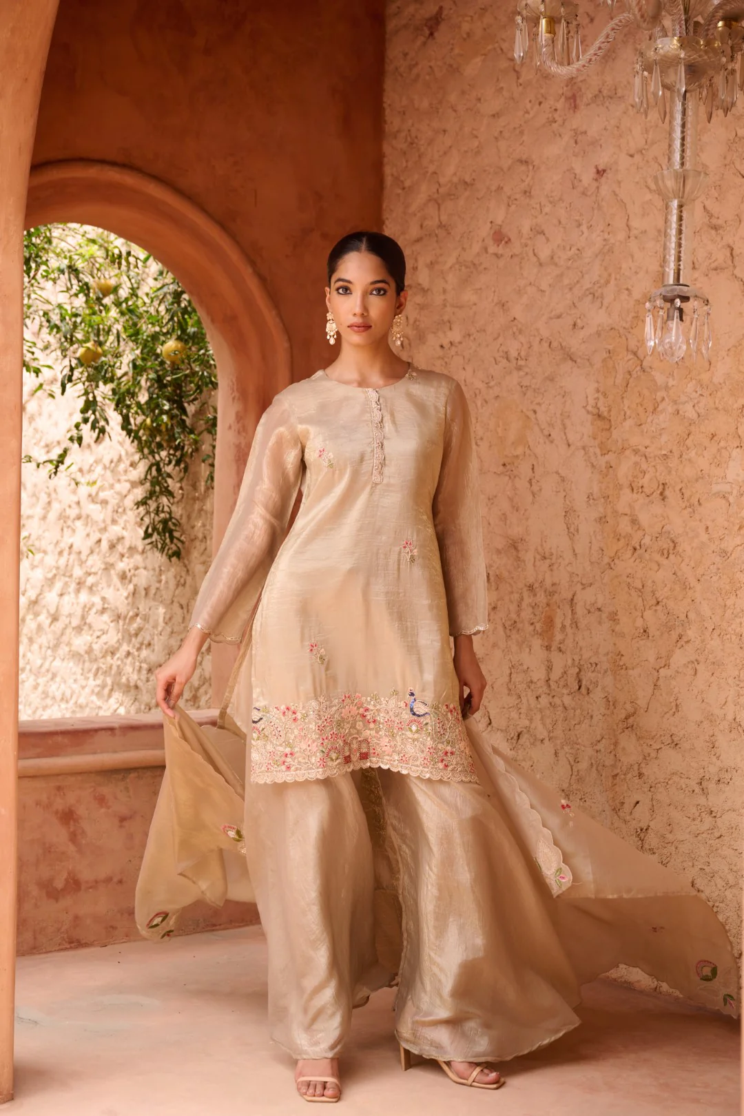 Sangini gold full work premium suit set - Image 12