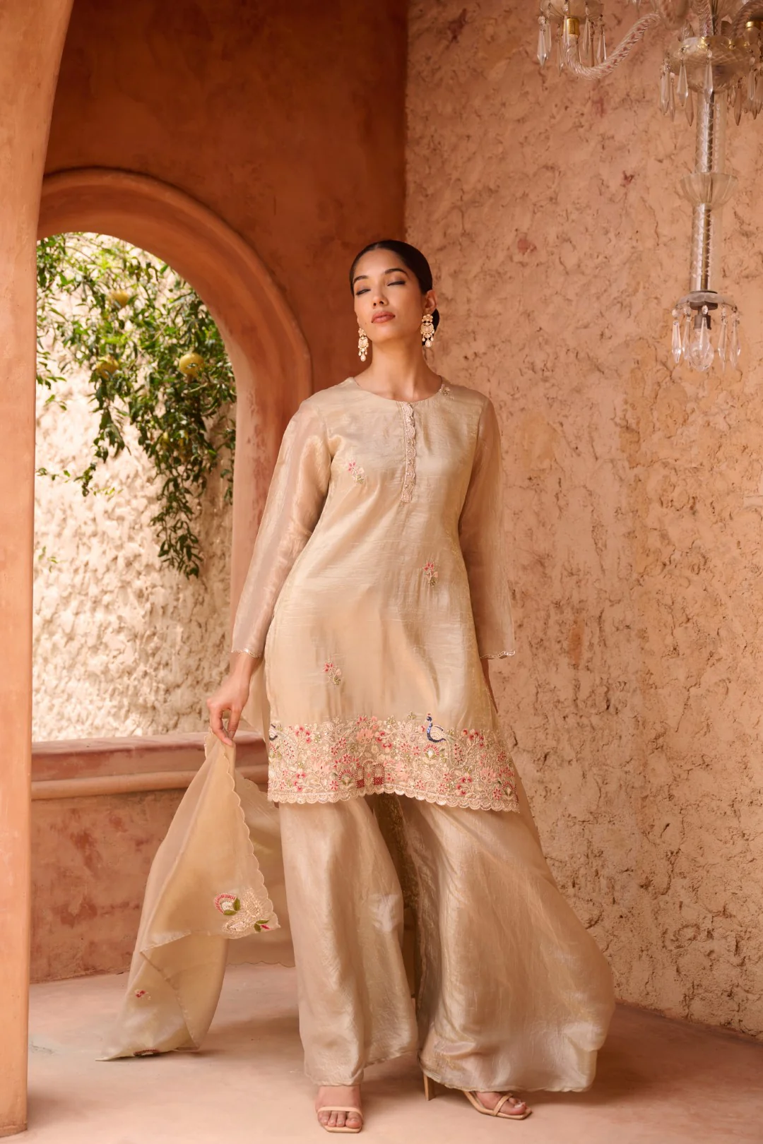 Sangini gold full work premium suit set - Image 14