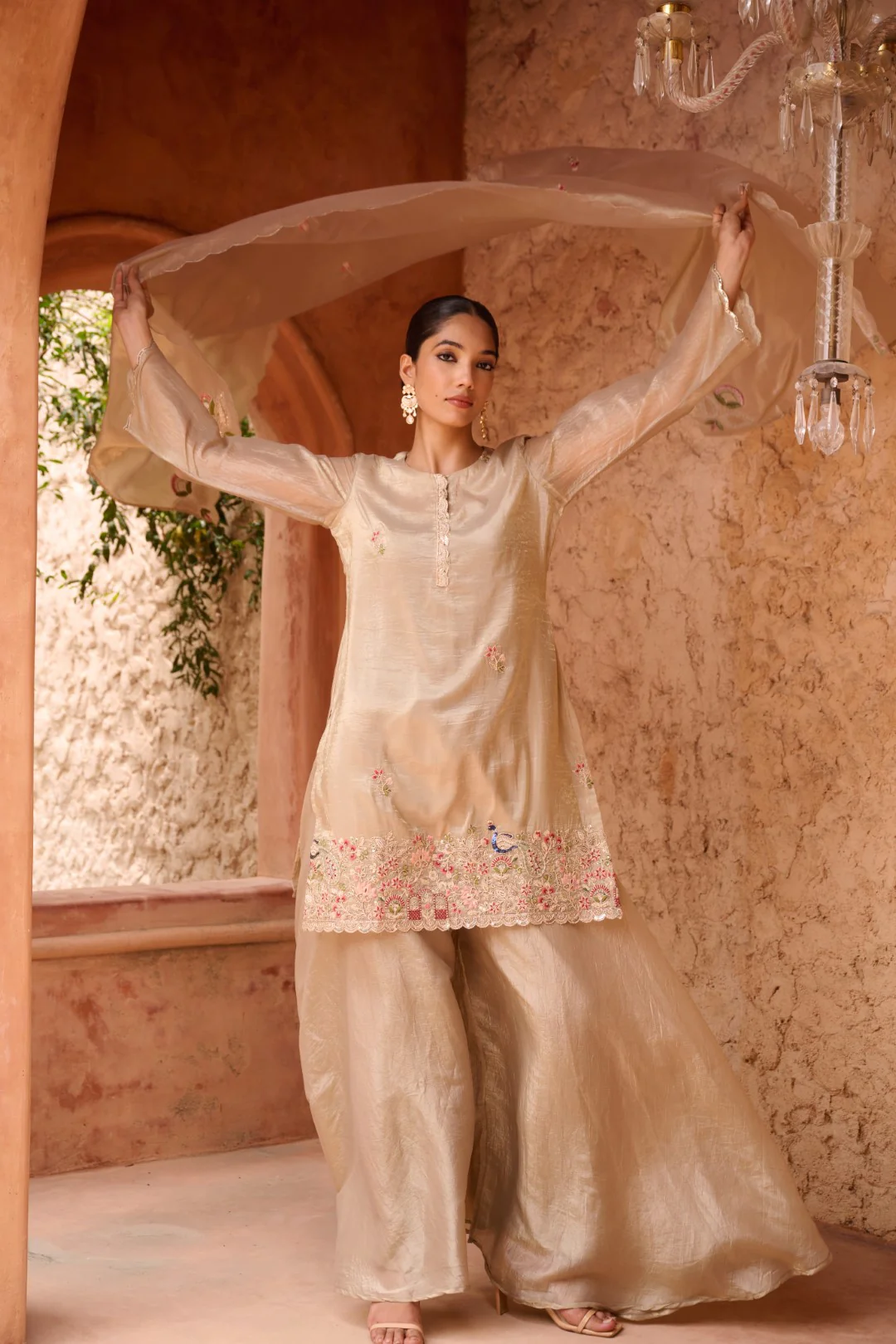 Sangini gold full work premium suit set - Image 15