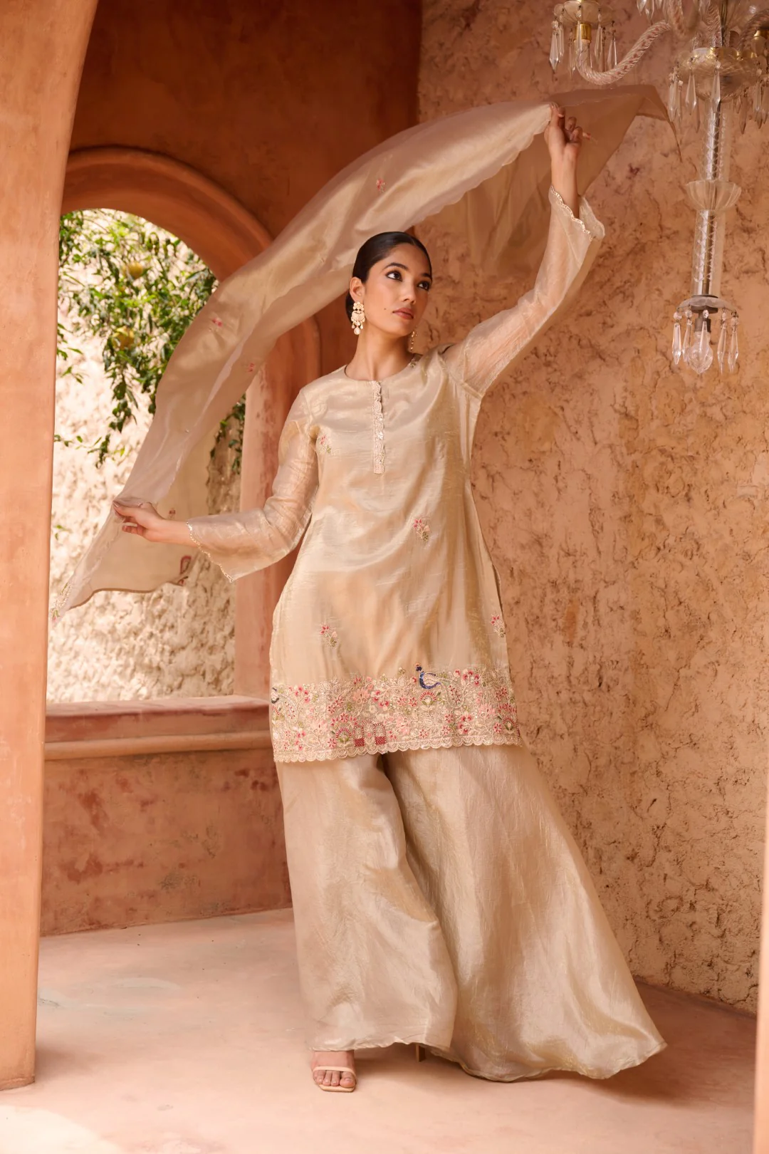 Sangini gold full work premium suit set - Image 17