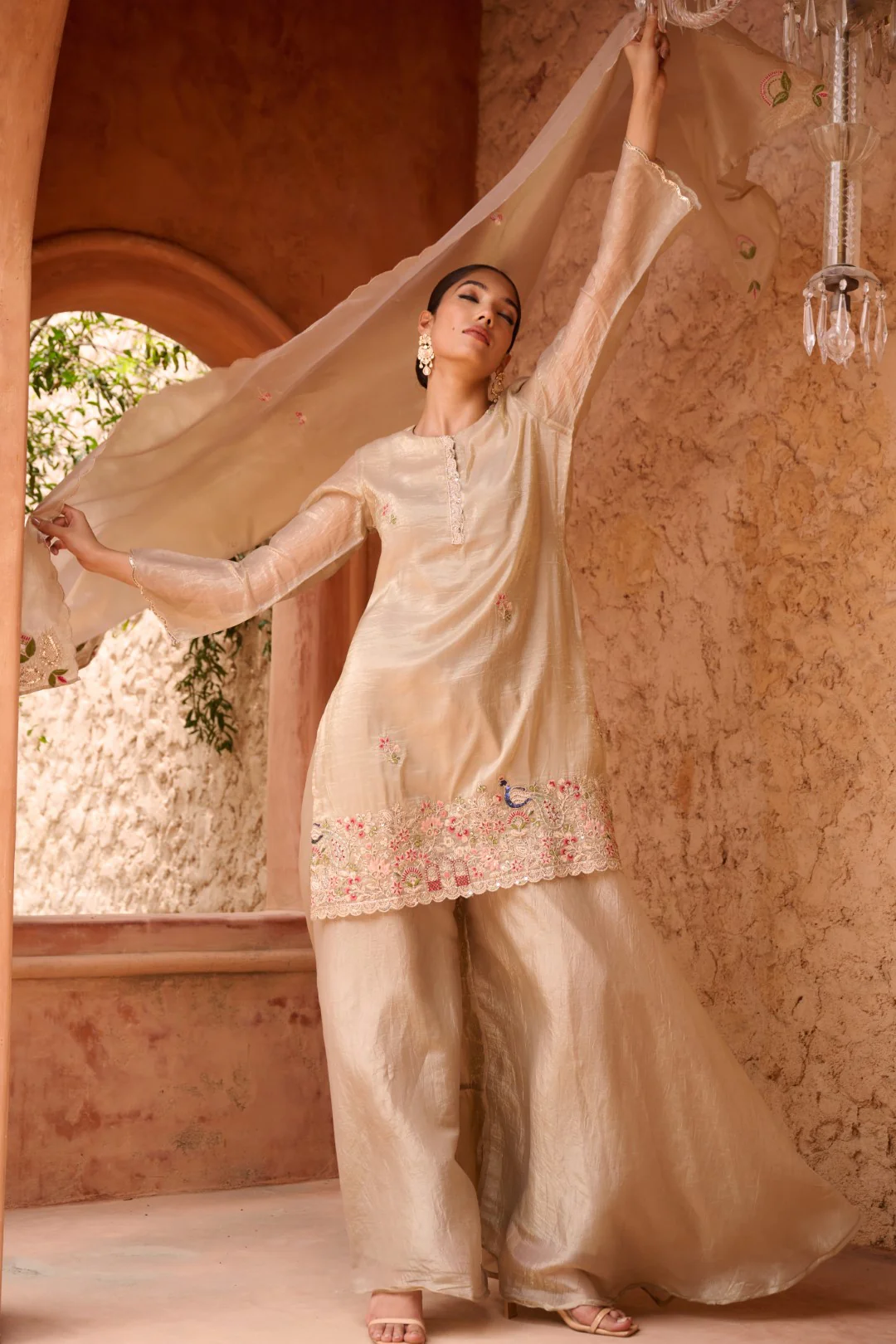 Sangini gold full work premium suit set - Image 19
