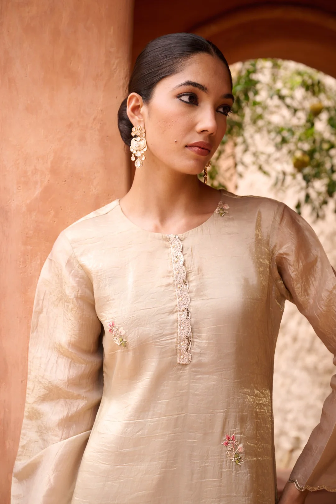 Sangini gold full work premium suit set - Image 2
