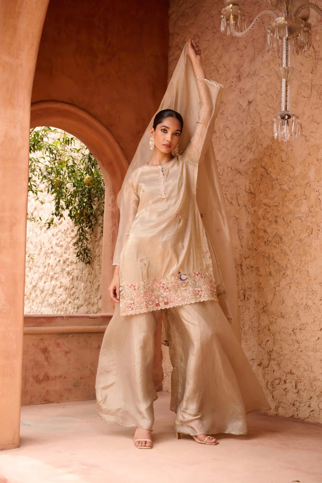 Sangini gold full work premium suit set - Image 20
