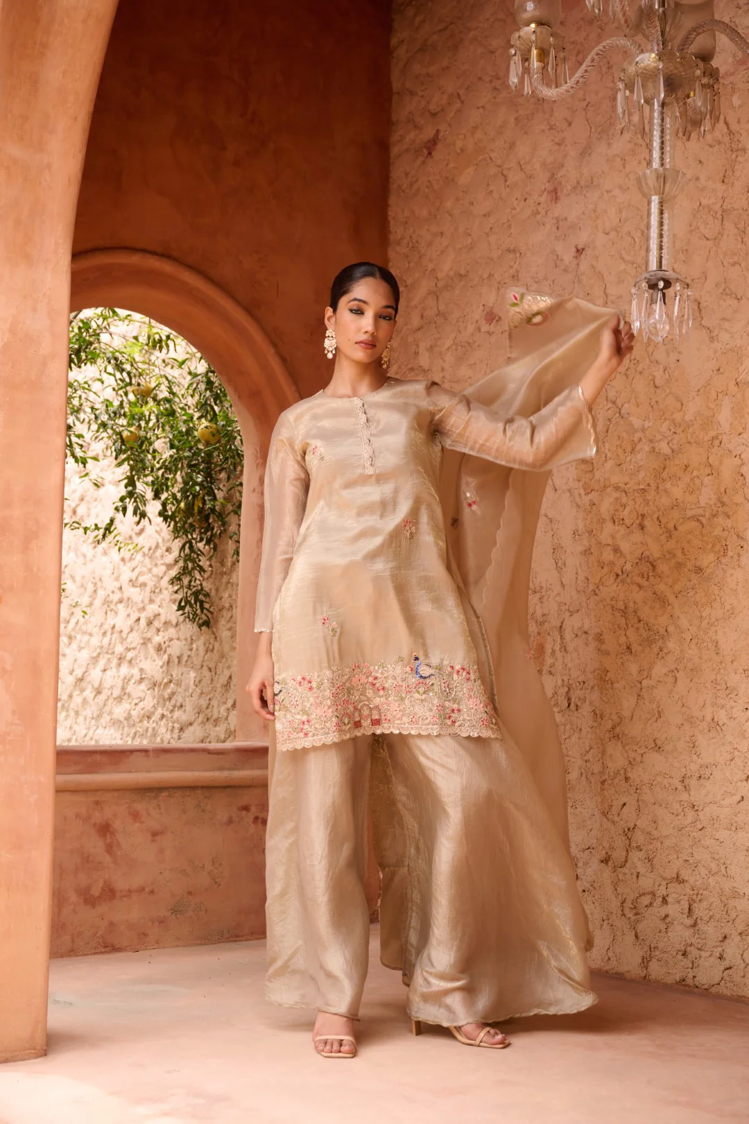 Sangini gold full work premium suit set - Image 21