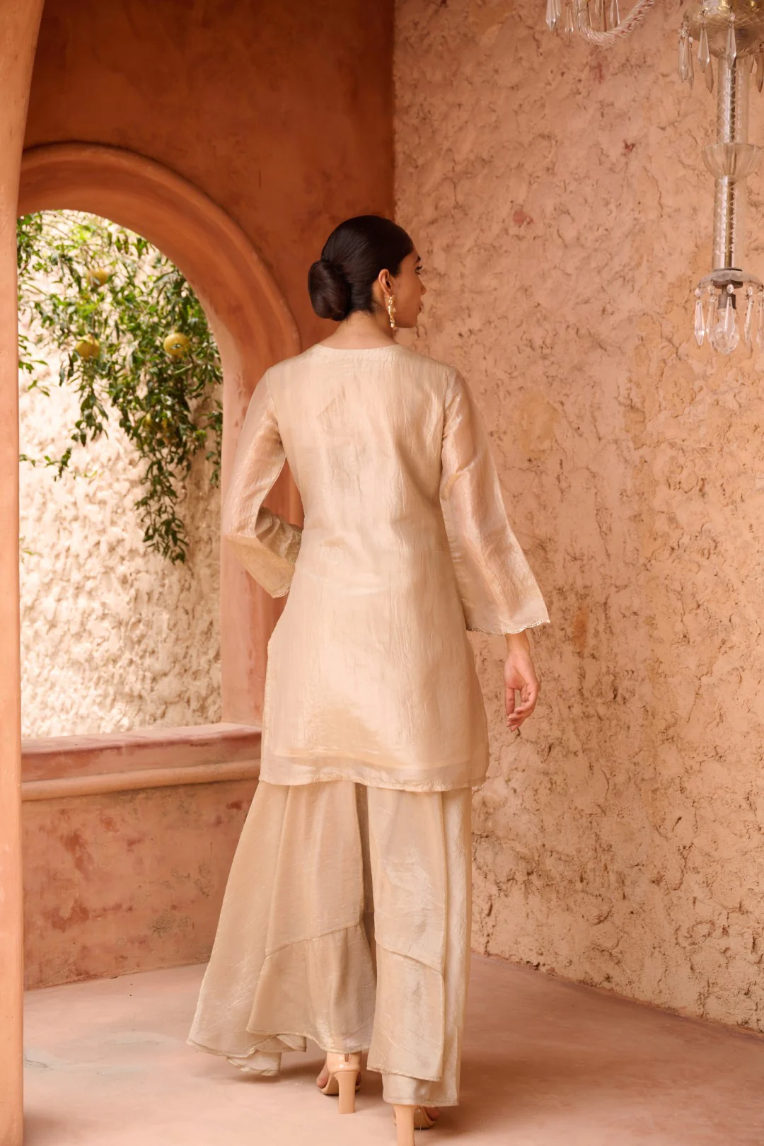 Sangini gold full work premium suit set - Image 3