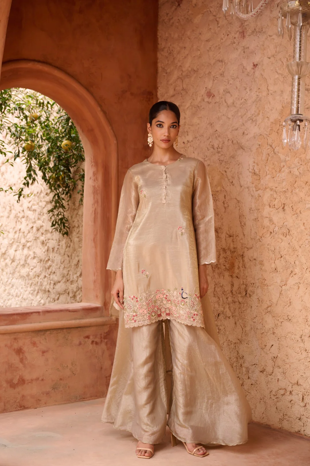 Sangini gold full work premium suit set - Image 34