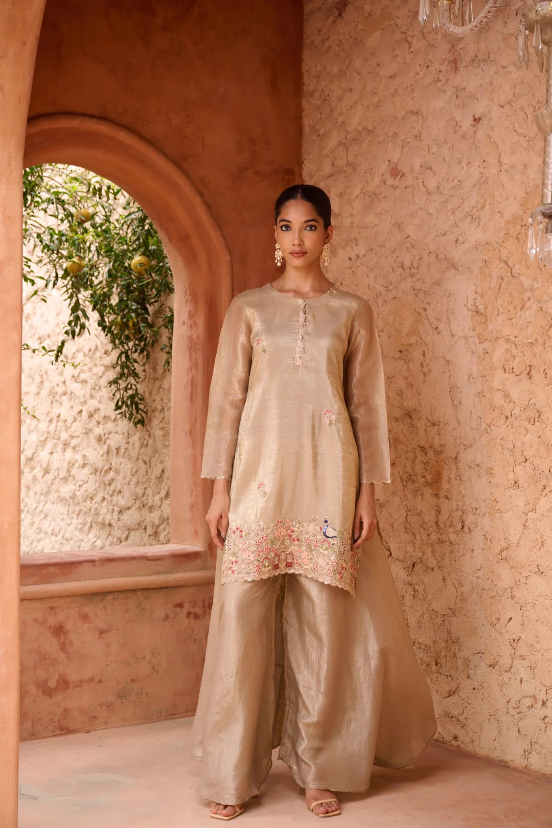 Sangini gold full work premium suit set - Image 4