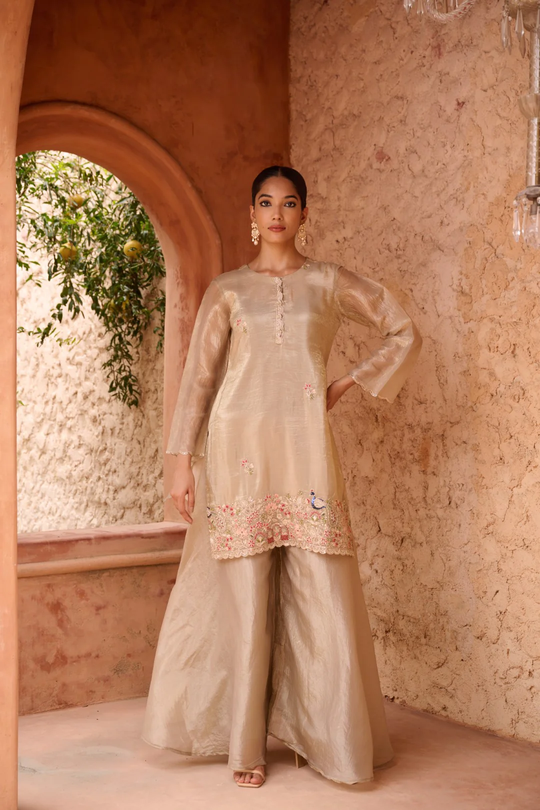 Sangini gold full work premium suit set - Image 5