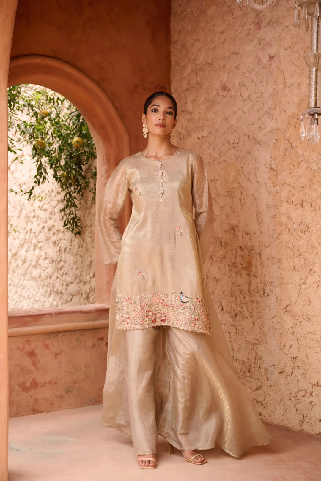 Sangini gold full work premium suit set - Image 8