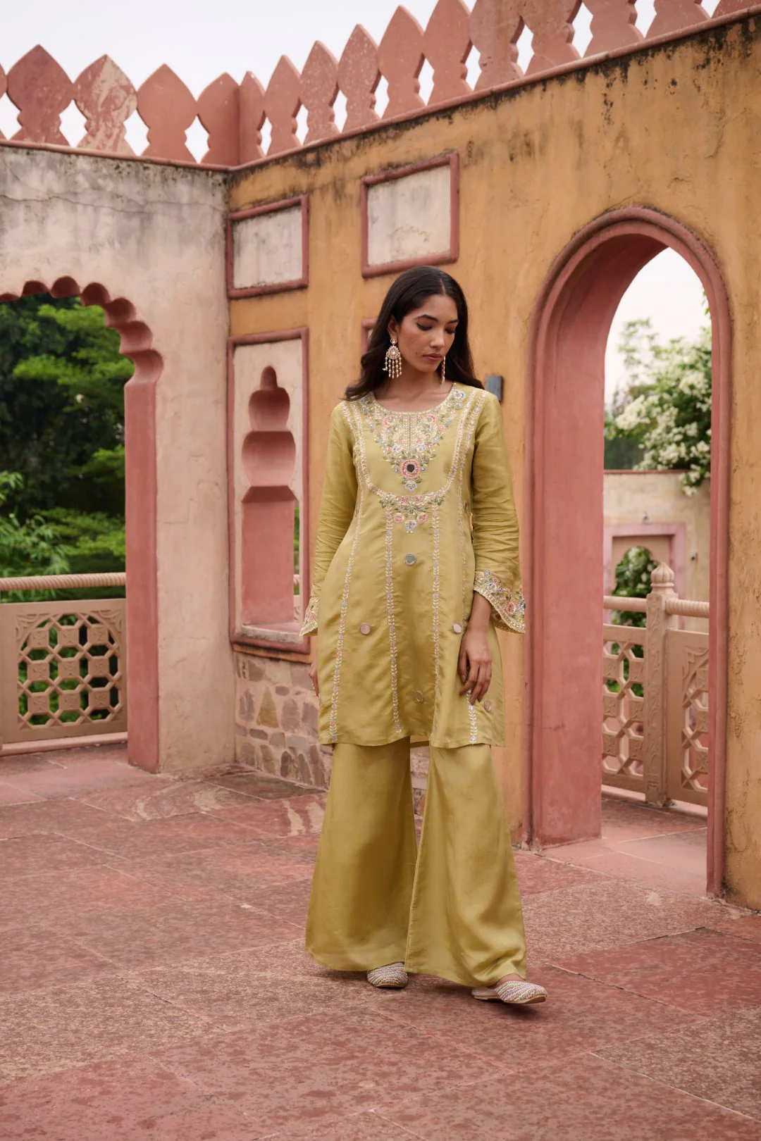 Sangini Ocre Premium Suit Work Set - Image 10
