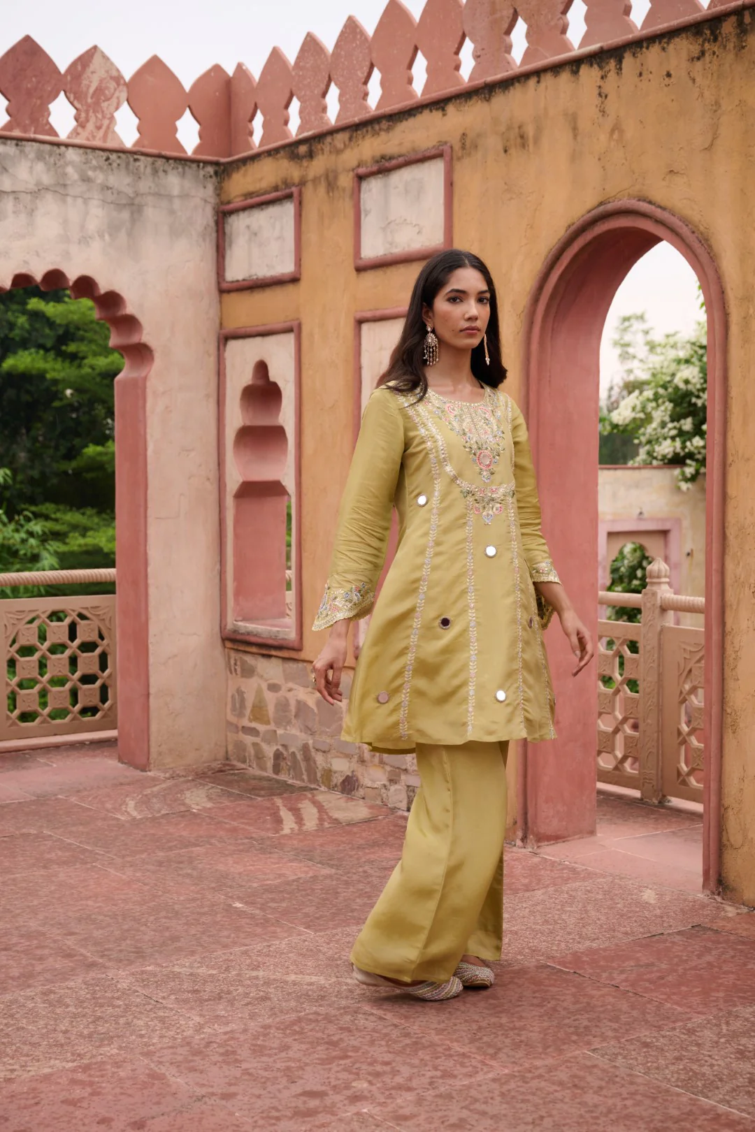 Sangini Ocre Premium Suit Work Set - Image 12