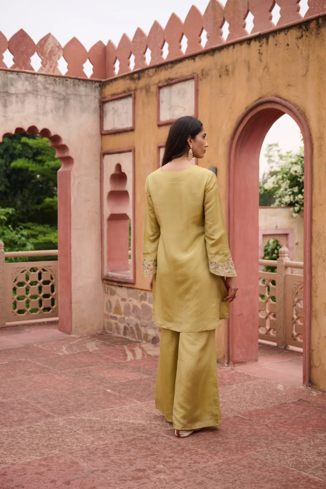 Sangini Ocre Premium Suit Work Set - Image 13