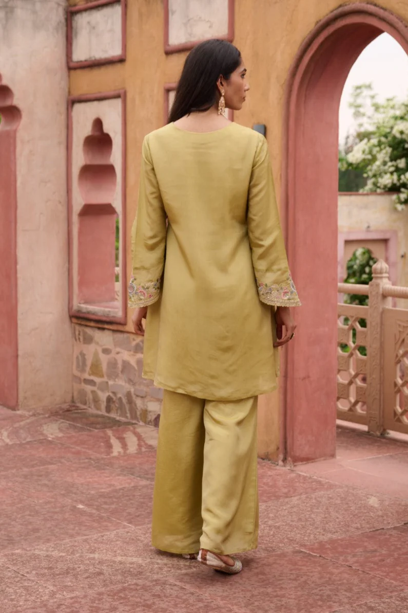Sangini Ocre Premium Suit Work Set - Image 3