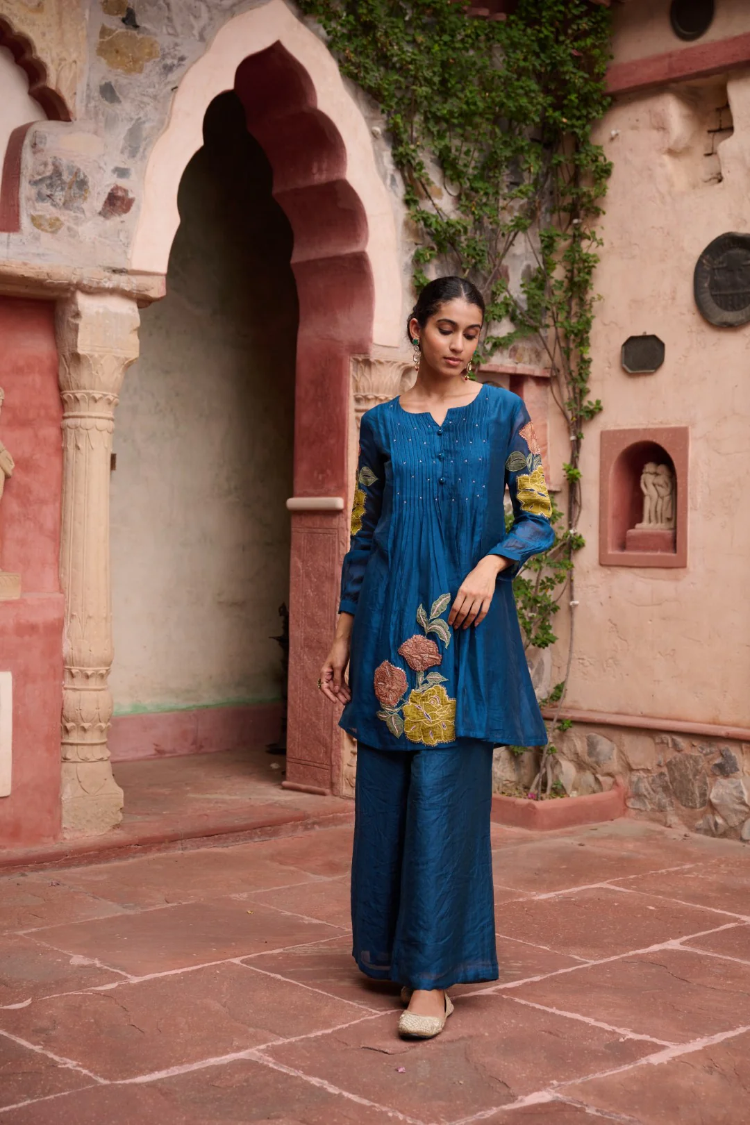 Sangini Hibis Full Work Suit set - Image 4