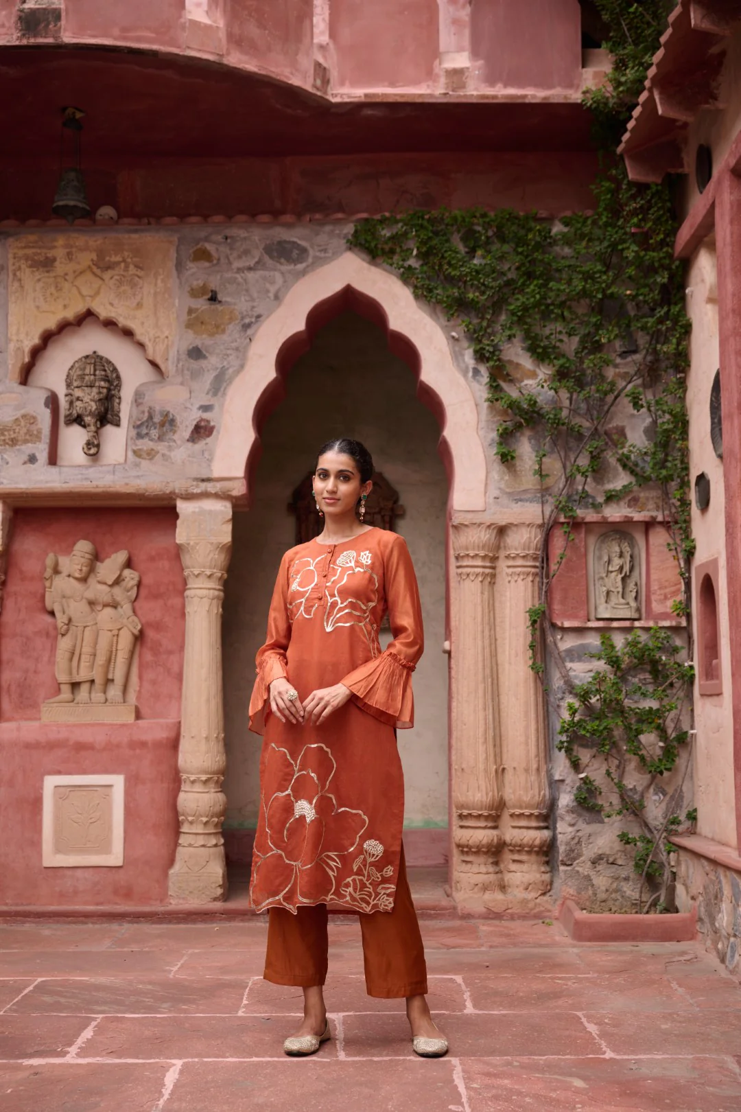 Sangini Apricot Premium Suit set - Image 14