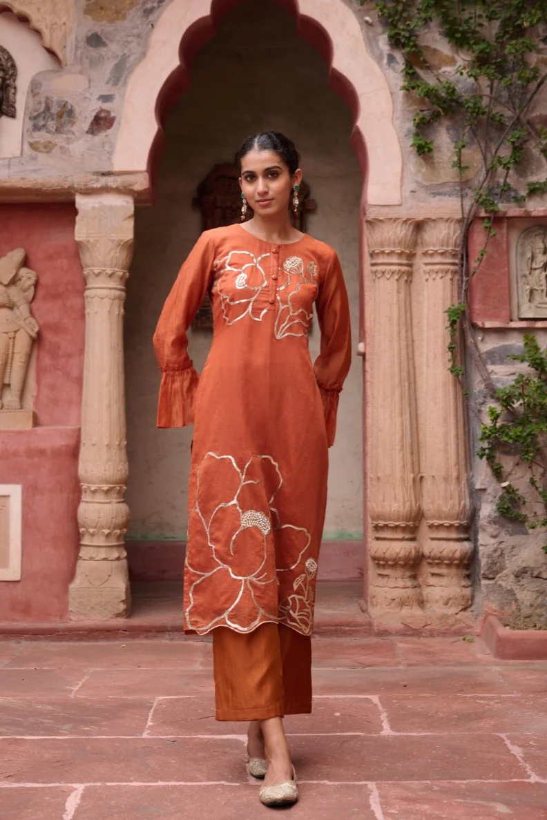 Sangini Apricot Premium Suit set - Image 4