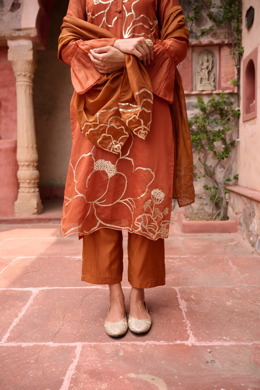 Sangini Apricot Premium Suit set - Image 48