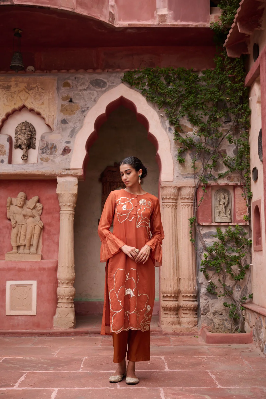 Sangini Apricot Premium Suit set - Image 51