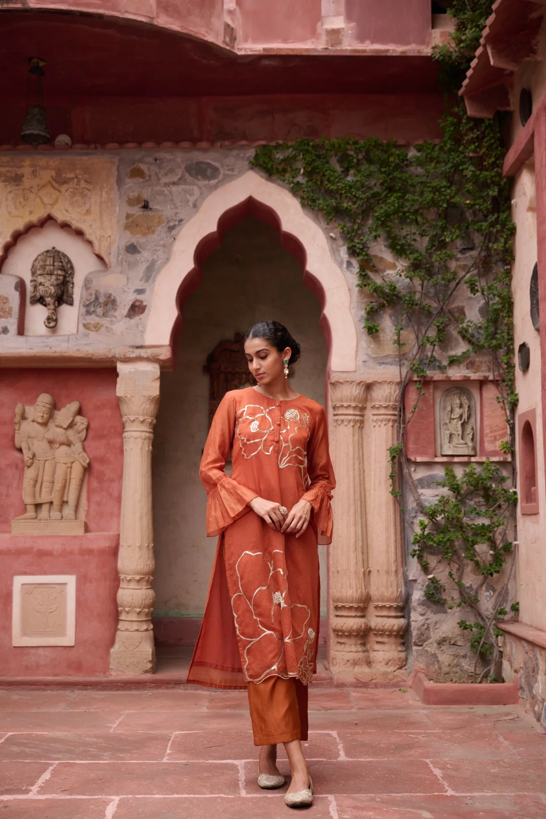 Sangini Apricot Premium Suit set - Image 52