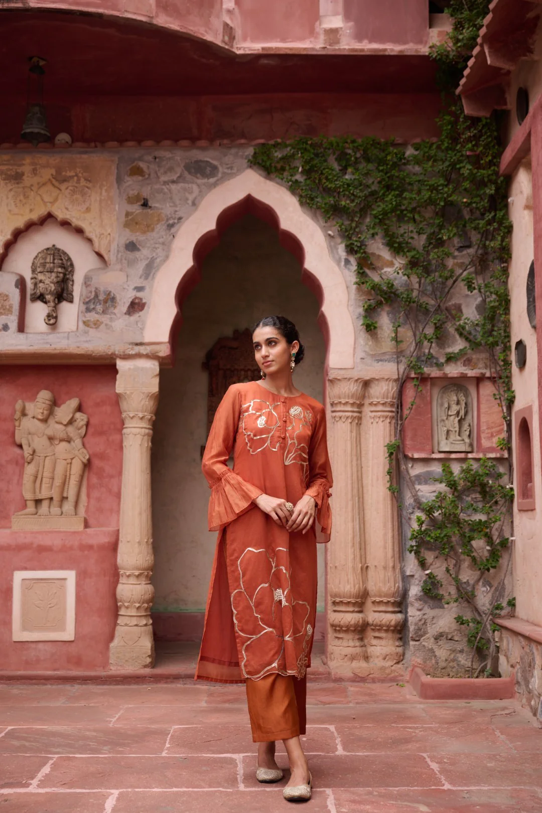 Sangini Apricot Premium Suit set - Image 53