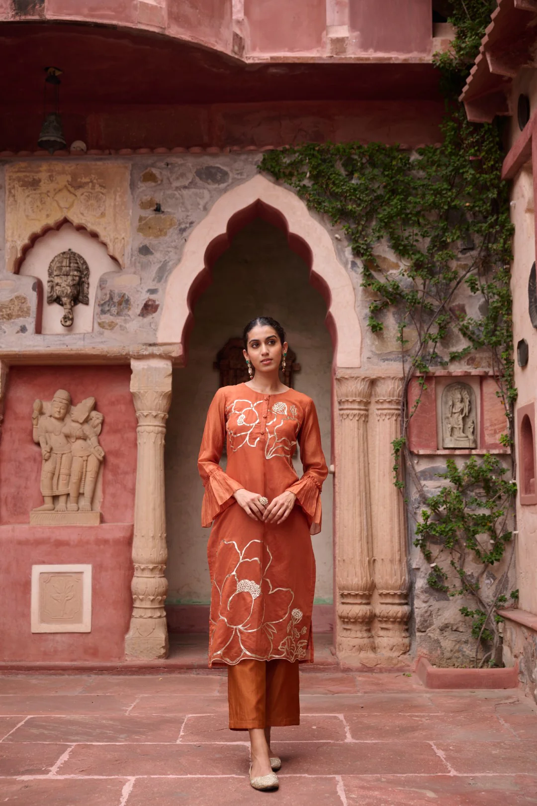 Sangini Apricot Premium Suit set - Image 9