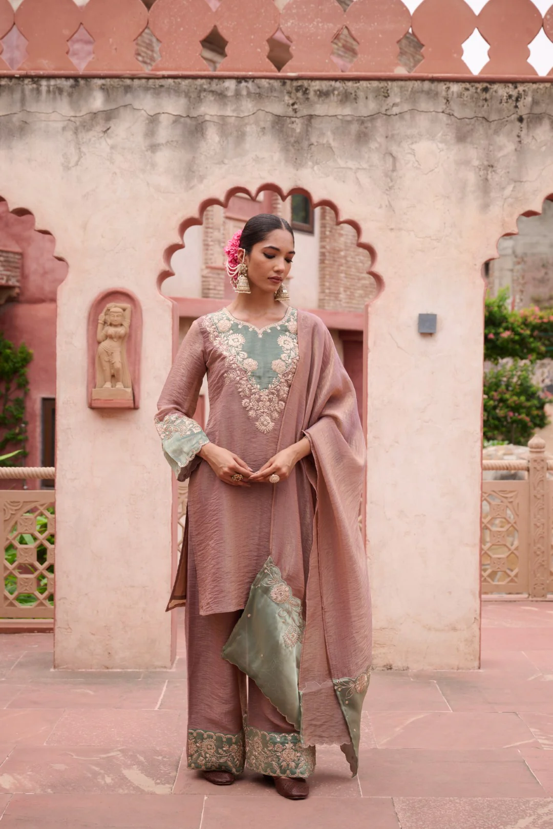 Gaurisha Tan Full Work Premium Suit set - Image 4