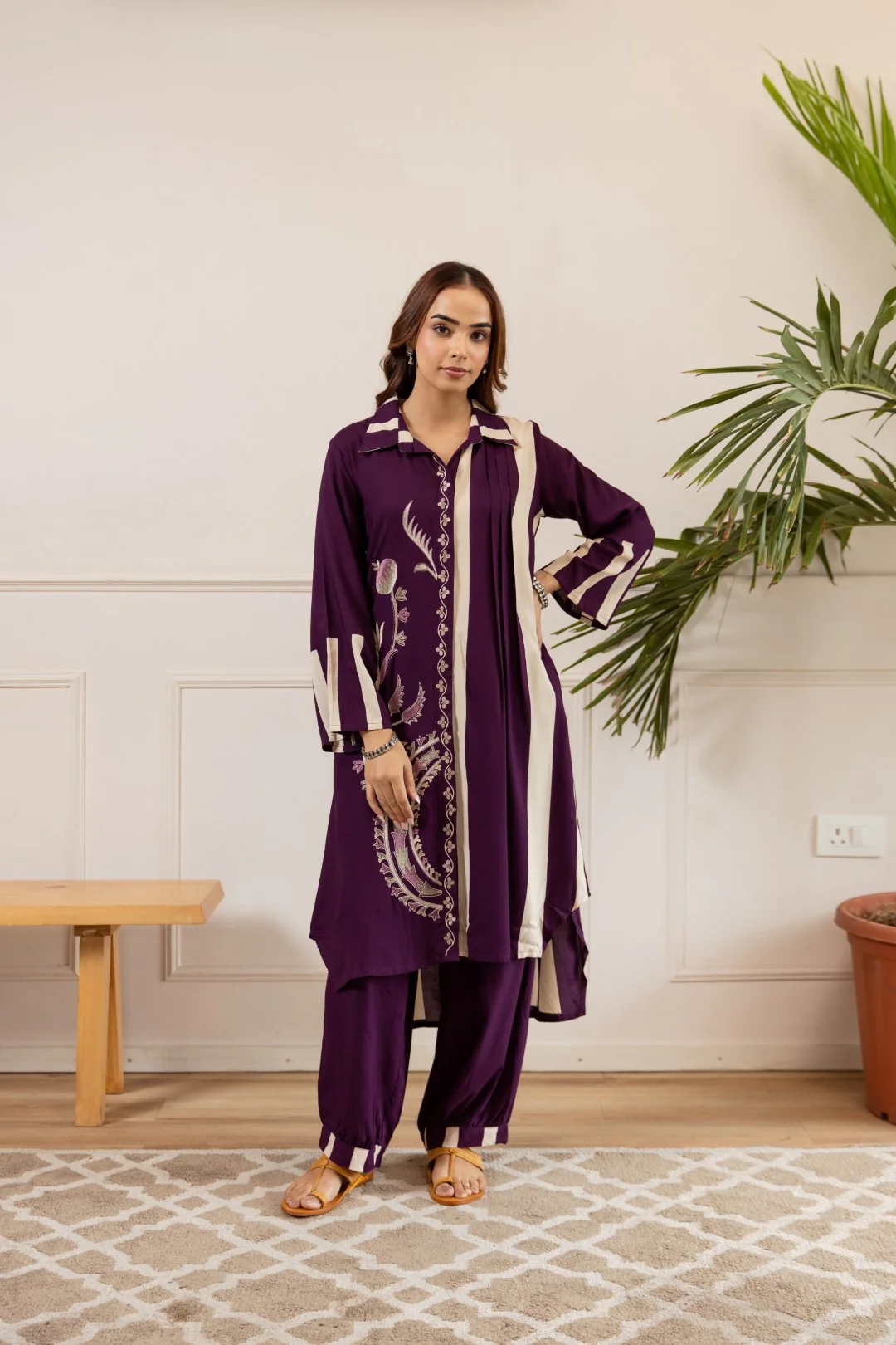 Sonpal Jam Embroidery Co-ord set - Image 4