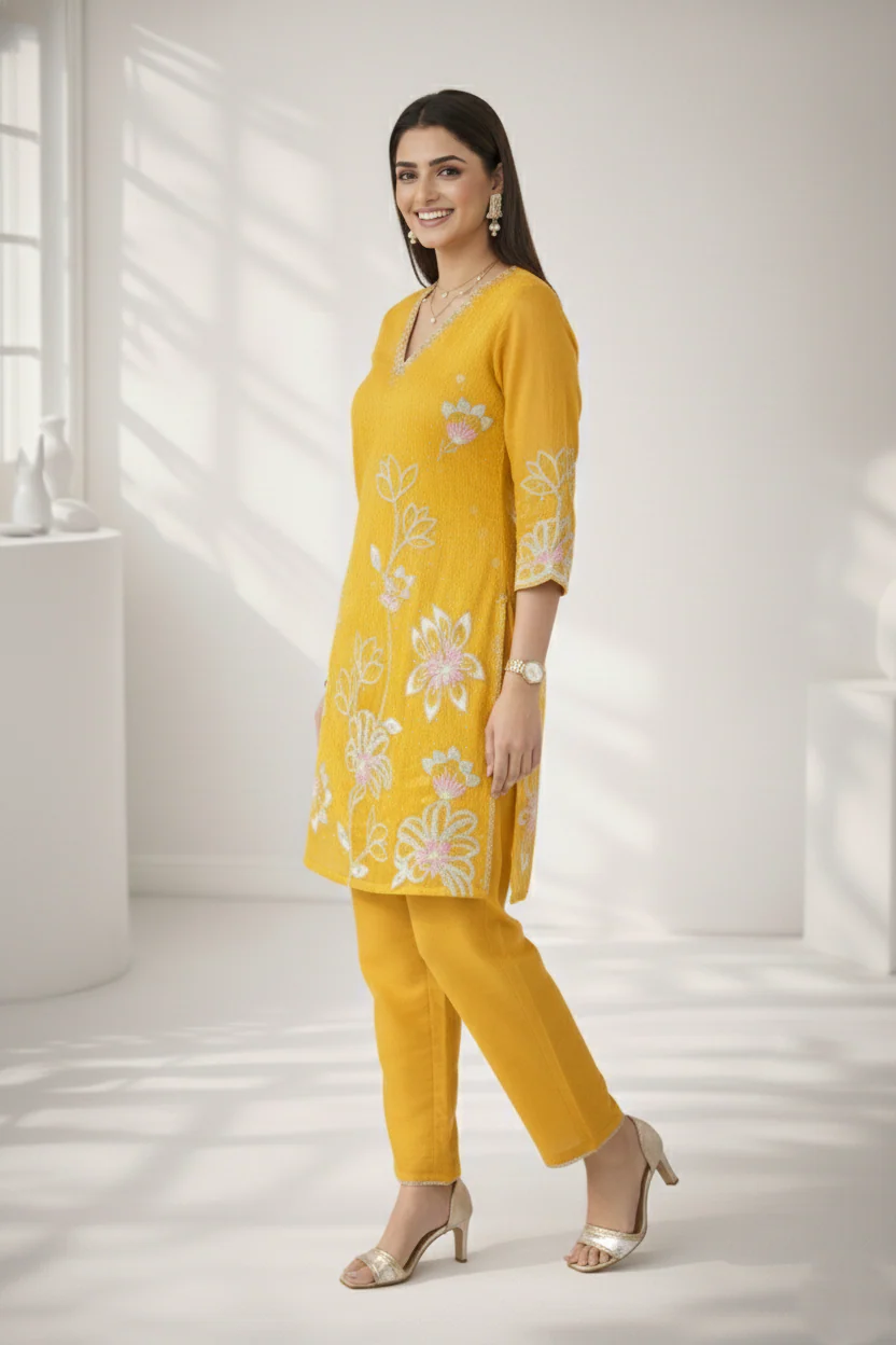 Anumeha Maze full work co-ord set - Image 5