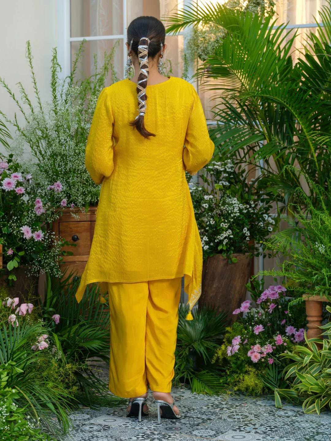 Palash canary work Premium co-ord set S2 - Image 12
