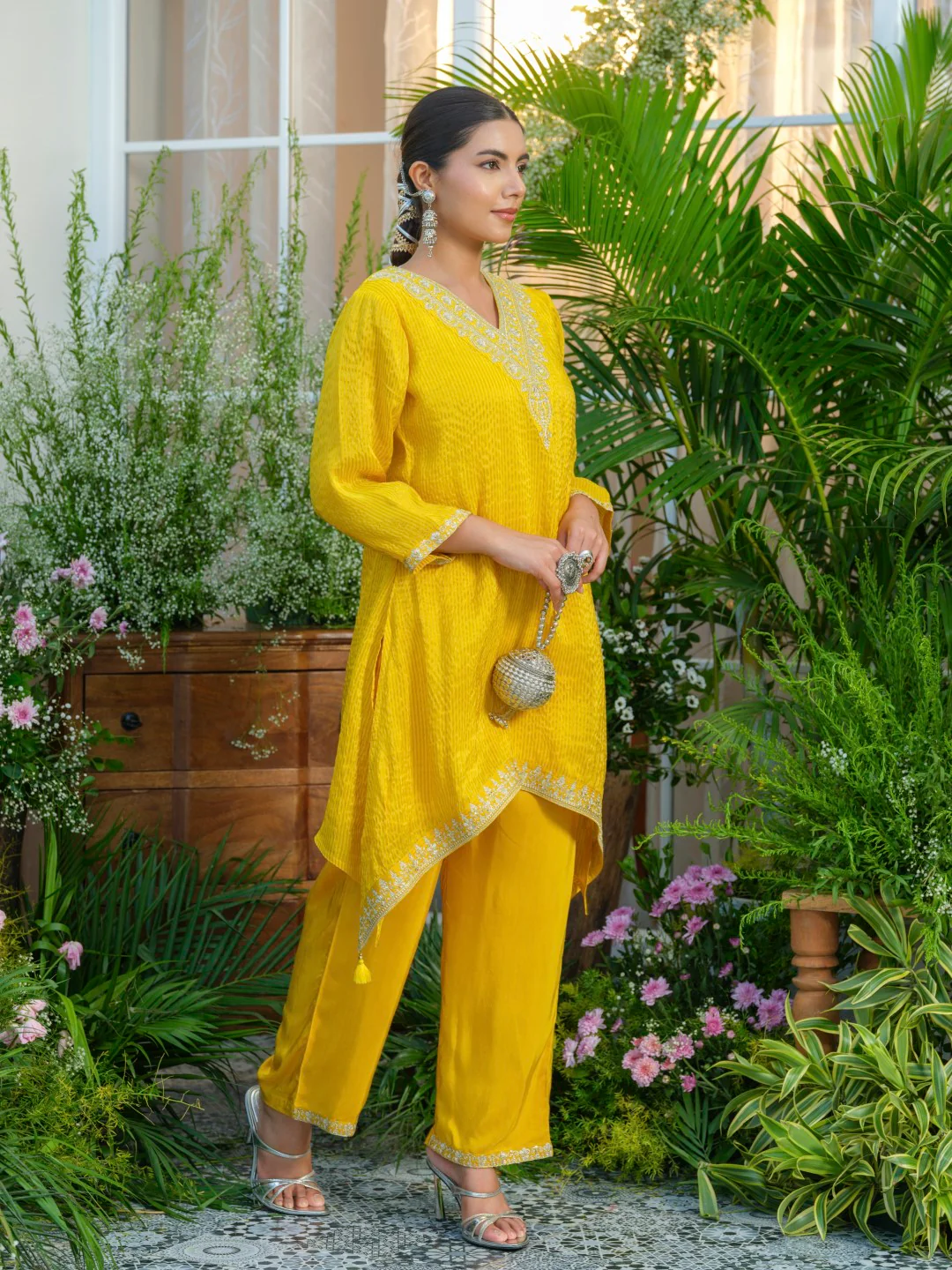 Palash canary work Premium co-ord set S2 - Image 7