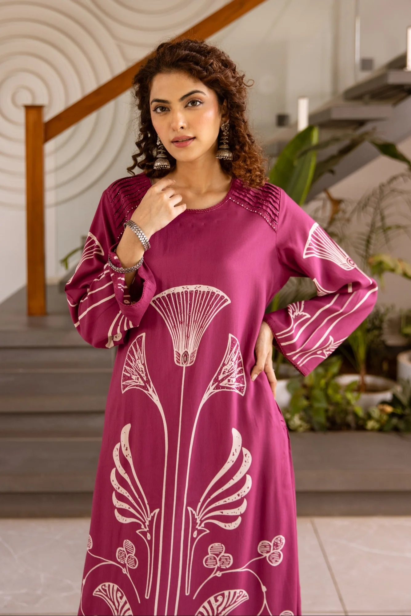 Sonpal Berry printed kurta pant set - Image 2