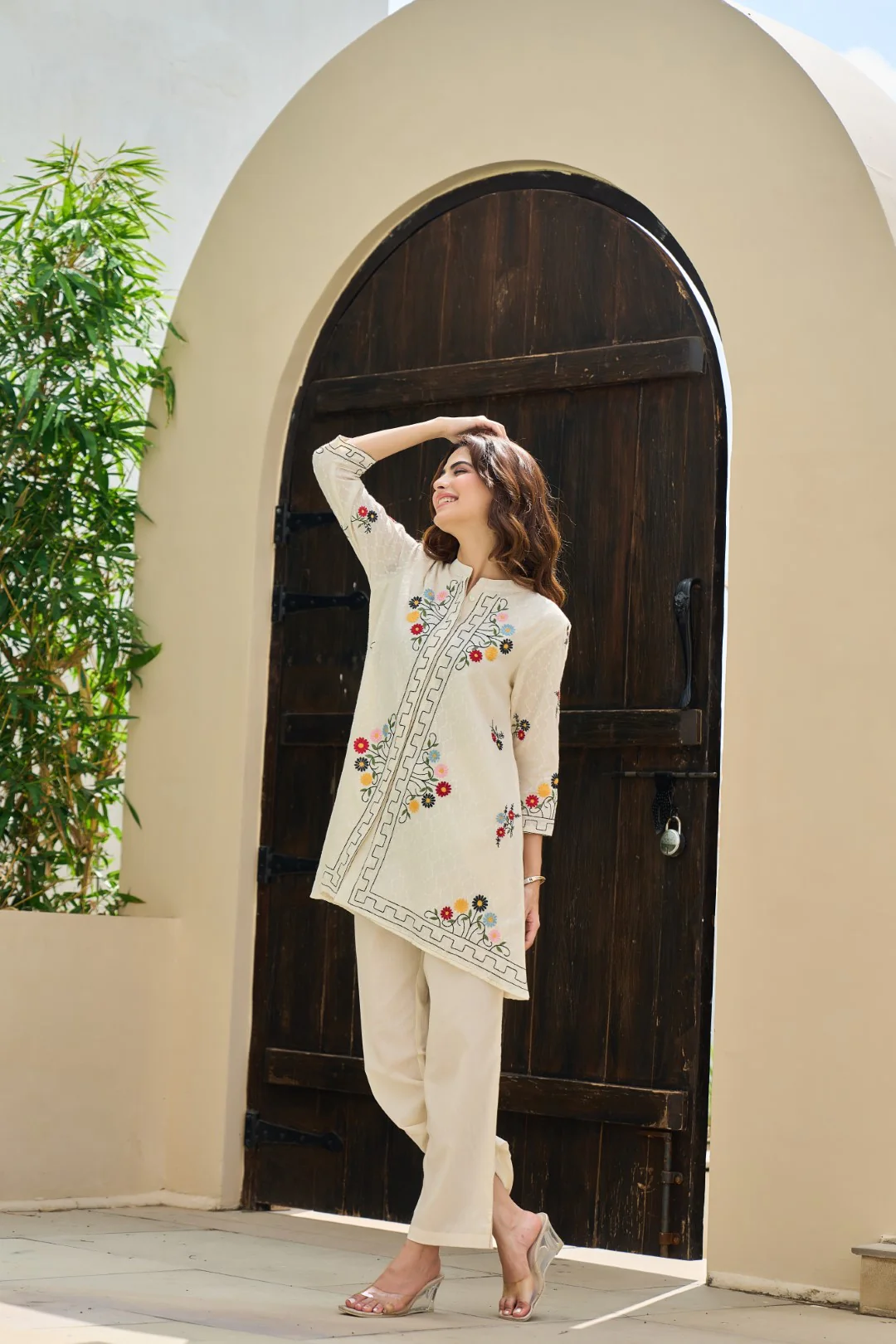 Akira angel embroidery cotton co-ord set - Image 11