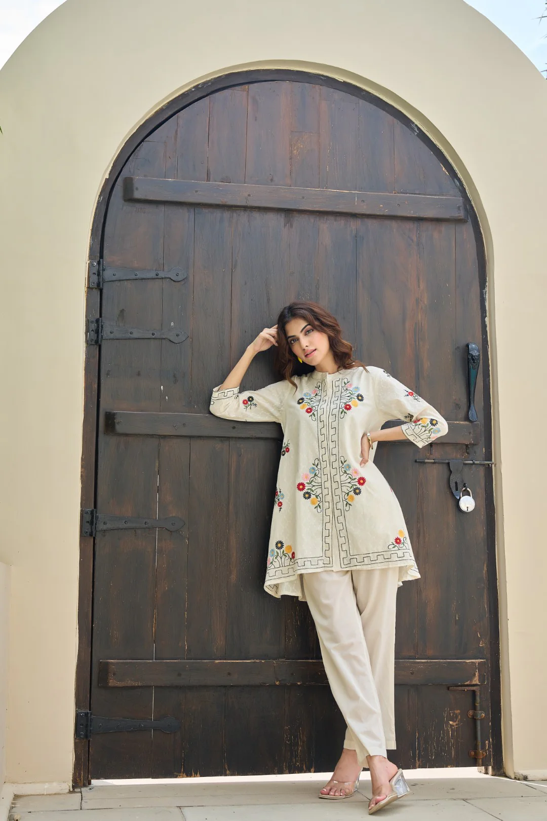 Akira angel embroidery cotton co-ord set - Image 12