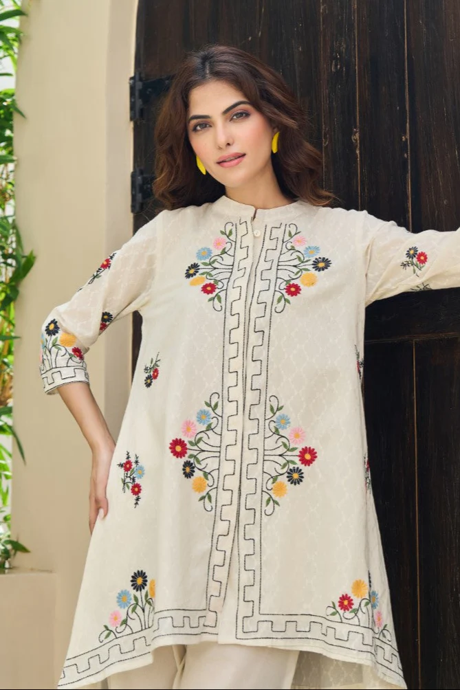 Akira angel embroidery cotton co-ord set - Image 2