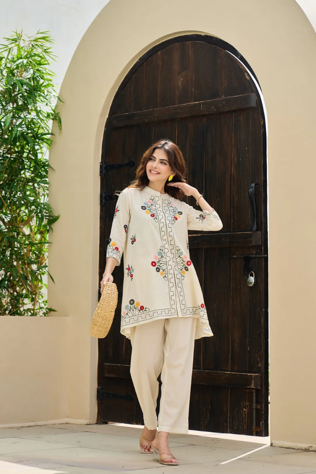Akira angel embroidery cotton co-ord set - Image 4