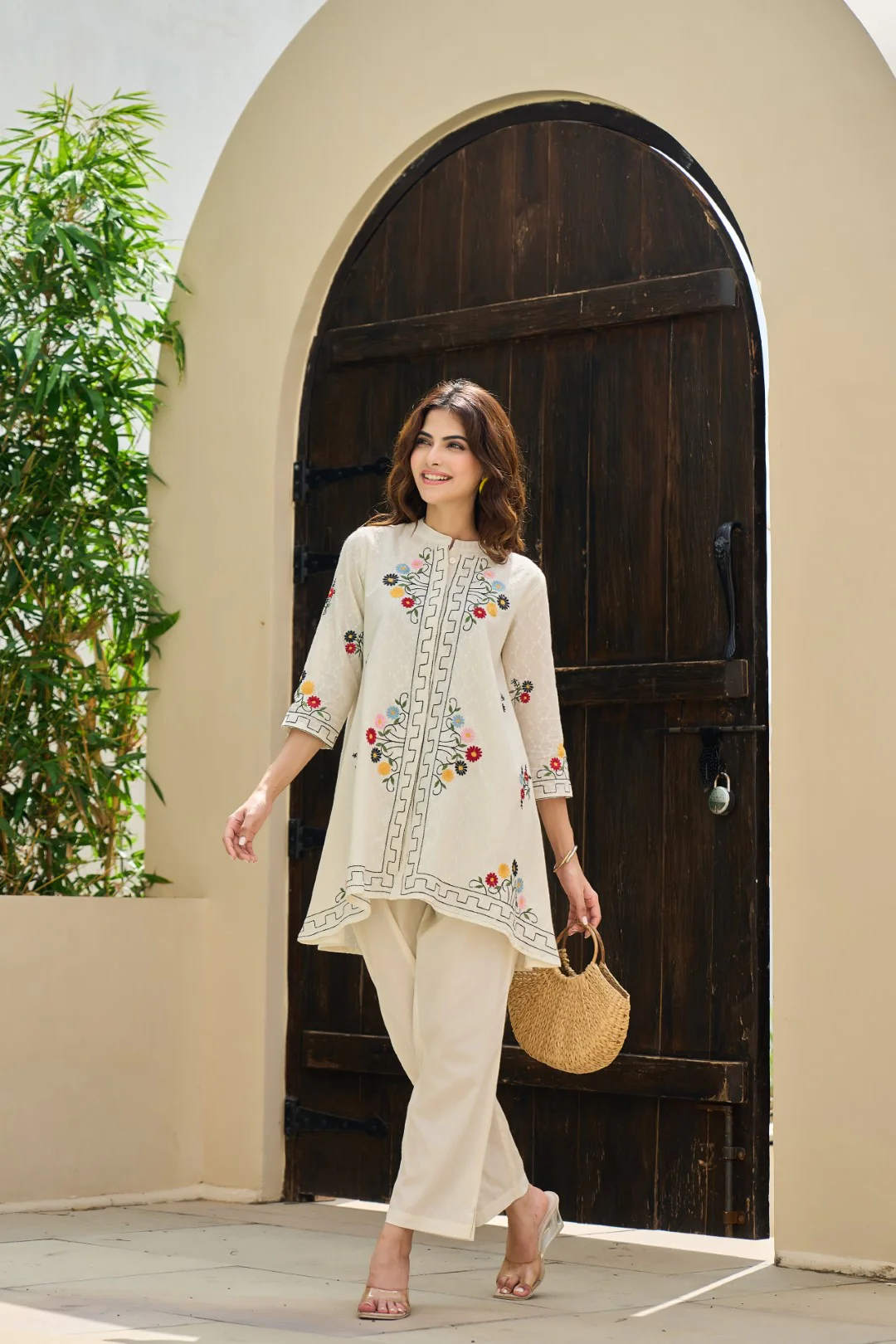 Akira angel embroidery cotton co-ord set - Image 6