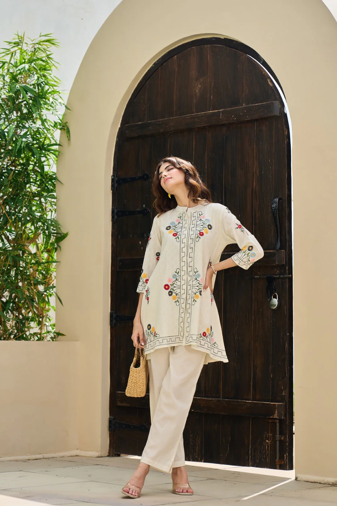 Akira angel embroidery cotton co-ord set - Image 8