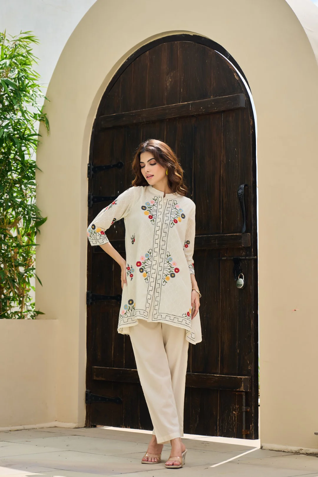 Akira angel embroidery cotton co-ord set - Image 9